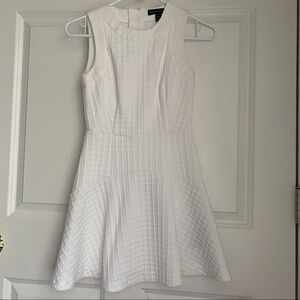 Banana Republic PETITE White Waffle Dress